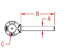 Shoulder Eye Rivit Line Drawing